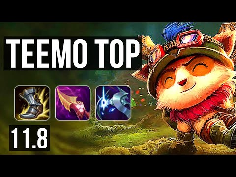 TEEMO vs GWEN (TOP) | 3.2M mastery, 1600+ games | NA Diamond | v11.8