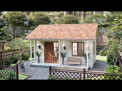 Charming 16x20 ft Classic Modern Wooden Tiny House | Stylish & Compact Design!