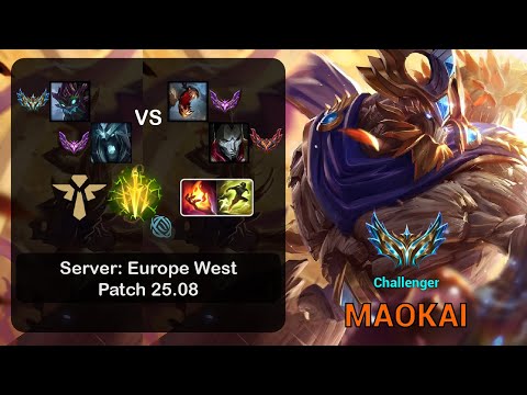 Maokai Support + Karthus vs Fiddlesticks + Jhin - EUW Challenger - Patch 25.08