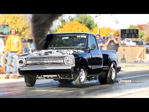 WORLD'S FASTEST PRO STREET DURAMAX DIESEL! TRIPLE TURBO! STREET LEGAL 8.55@161.67! BYRON DRAGWAY!