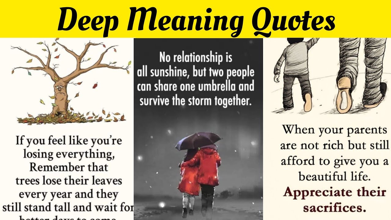 Deep Meaning Quotes | Daily Life Inspirational Quotes | Positive Attitude Quotes | Quotes About Life