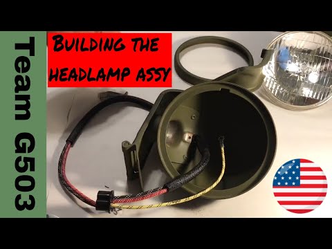 Willys MB / Ford GPW Headlamp Assembly Team G503