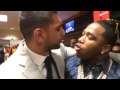 ADRIEN BRONER and Amir Khan Faceoff And Call.