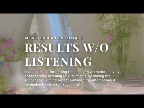 ｡⊹ Results Without Listening: repeat and loop affirmations!｡·˚🌱