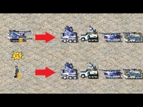 Tanya vs Tank Destroyer - Kill Race - Red Alert 2