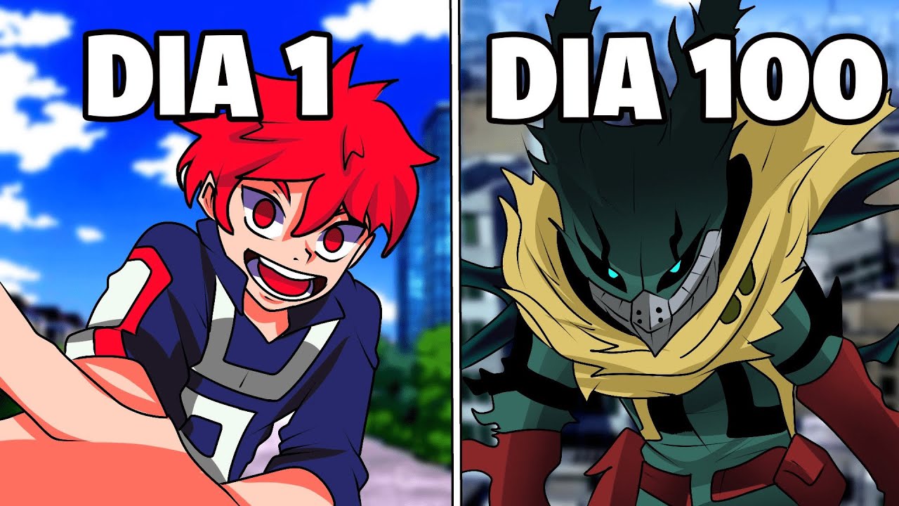 SOBREVIVI 100 DIAS NO BOKU NO HERO DO MINECRAFT - O FILME