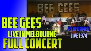 BEE GEES - Full Concert, LIVE in AUSTRALIA - Melbourne 1974 - Upscale FULL-HD 1080p