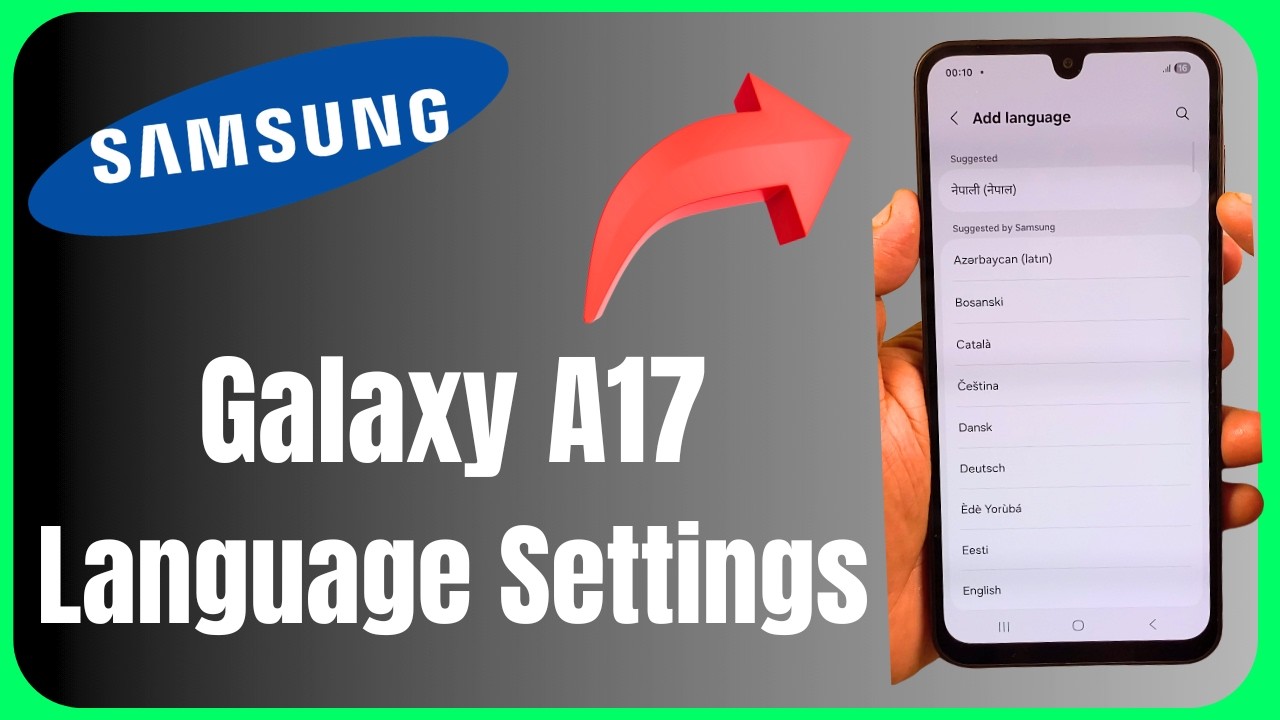 🌍 Samsung Galaxy A17 Language Settings | Change Language in Seconds 😱📱