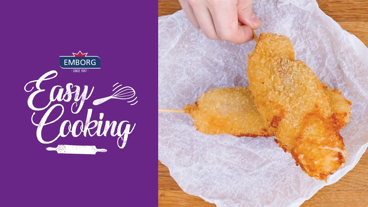 Korean Cheesy Corn Dogs with Mozzarella