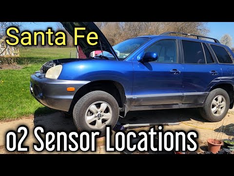Hyundai Santa Fe 2.7 O2-Sensorpositionen Sauerstoffsensor 1 2 3 4