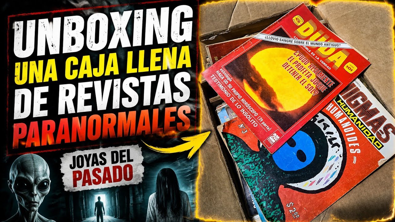 REVISANDO CAJA LLENA DE REVISTAS PARANORMALES