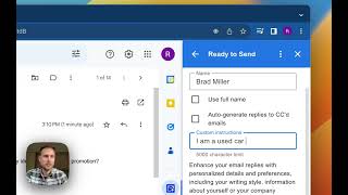 Ready to Send Custom Instructions for Auto-generated AI Email Replies