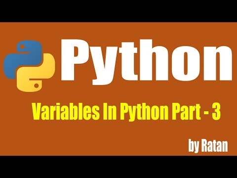 Python Tutorial Variables In Python Part 3 By Ratan