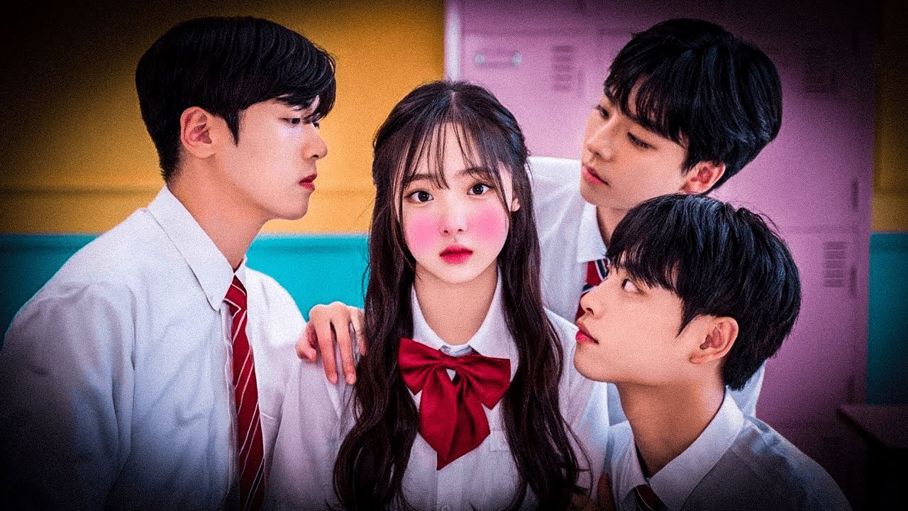 A garota TÍMIDA se APAIX0NA por 4 GAROTOS mais POPULARES da escola... - Recap