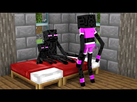 Monster School : Baby Enderman and Family Life - Minecraft Animation