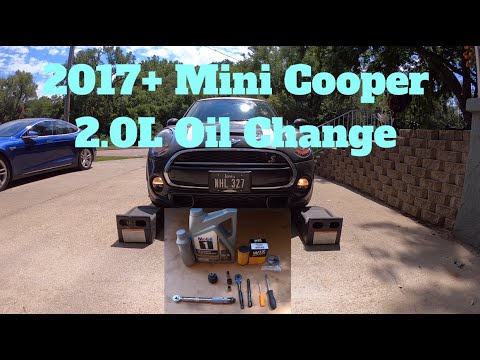 2017-2025 Mini Cooper S 2.0L Oil Change How To F54 F56 F57 F60