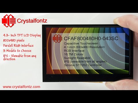 Watch this 4.3-inch TFT LCD Display demonstration video to see how this display looks.