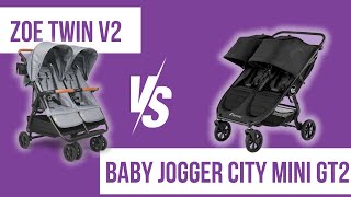 Baby Jogger City Mini GT2 Double vs. Zoe Twin V2 Double Stroller