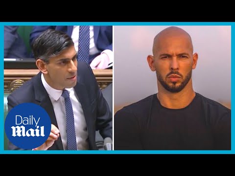 PM Rishi Sunak asked about Andrew Tate 'radicalising' boys