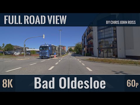 Bad Oldesloe, Germany: Hamburger Straße, Konrad-Adenauer-Ring, Berliner Ring, Lübecker Straße - 8K
