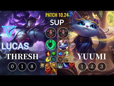 IGY Lucas Thresh vs Yuumi Sup - KR Patch 10.24