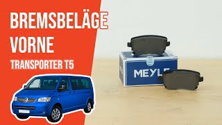 Youtube thumbnail of video "Wie Transporter T5 Bremsbeläge vorne wechseln 🚗"