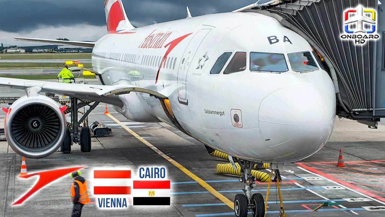 TRIP REPORT | Is This the Best Business in Europe? | Vienna to Cairo | AUSTRIAN AIRLINES Airbus A321