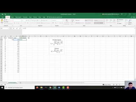 Excel'de Standart Sapma Hesaplama