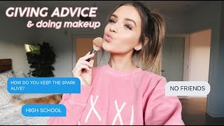 giving advice while doing my makeup (drugstore)