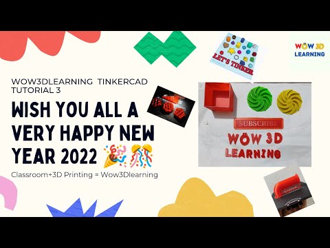 Tinkercad 3D modelling tutorial for beginners in 3D Prinitng by wow3dlearning part 3