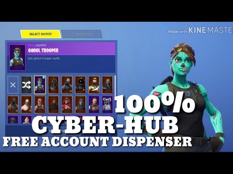 this fortnite account generator works 100 2018 - cyber hub fortnite generator