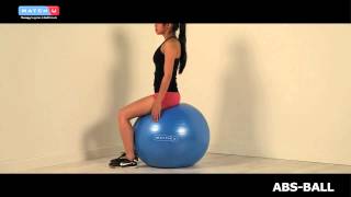 Míč dvouplášťový ABS Match-U 80/85 cm, antracit + hustilka