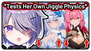 Biboo Tests Her Own Jiggle Physics After Seeing Cute Characters Always Jiggling【Hololive EN】