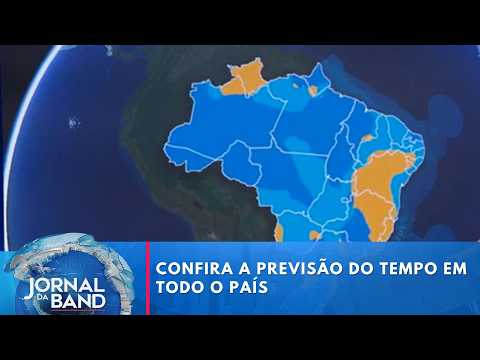 Previsão do tempo: Chuvas devem atingir boa parte do Brasil | Jornal da Band