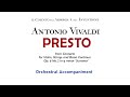 Antonio Vivaldi - 'Presto' from 'The Four Seasons' Summer (Orchestral Accompaniment)