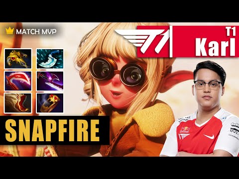 Snapfire Mid | T1.Karl | THE MOST CANCEROUS BUILD FOR SNAPFIRE EZ MMR | 7.31d Gameplay Highlights
