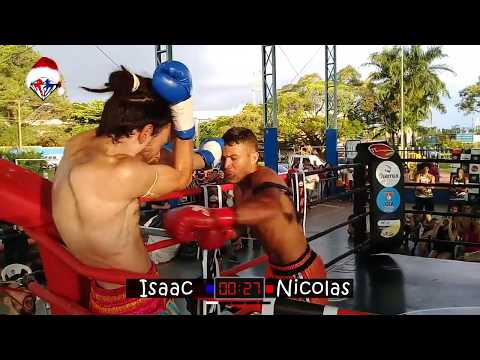 ISAAC BOIKA (NINJA FIGHT) vs NICOLAS ALEGRIA (RETZ) 60 KG GP VALENDO R$ 2 MIL - THAI FIGHT BRASIL