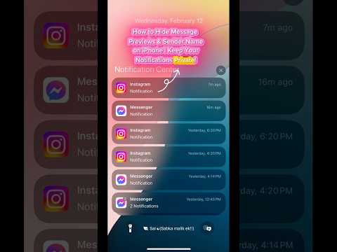 ##Hide Message Previews & Sender Name on iPhone | Keep Your Notifications Private!