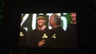 Sylvester Stallone with encouraging words at It Works  conference