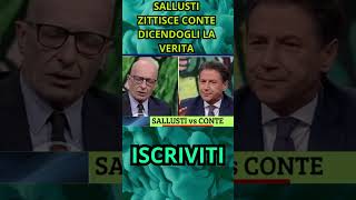 SALLUSTI ZITTISCE CONTE DICENDOGLI LA VERITA!