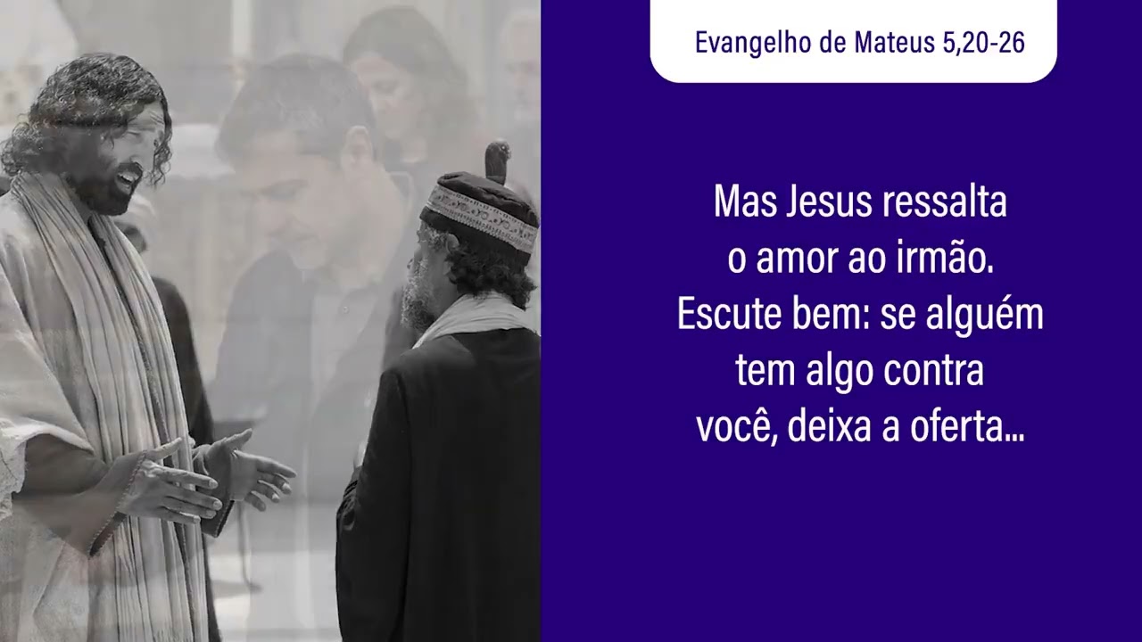 Jesus disse: quando você estiver levando a sua oferta para o altar e se lembrar...👇#EvangelhodeHoje