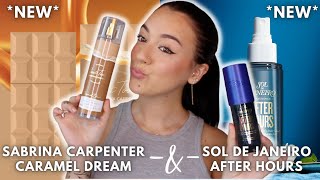 🍯💙*NEW*Sabrina Carpenter Sweet Tooth Caramel Dream &amp; *NEW* Sol de Janeiro After Hours mist Review!🍯💙