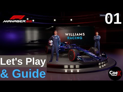 01 | Neues Personal beim Team Williams | Let's Play & Guide F1 Manager 2022 Saison 1
