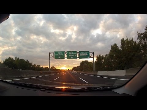 Autostrada A14 (Adriatica) in Emilia-Romagna, Italy (Italia) – onboard camera