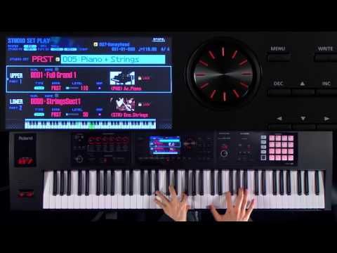 Roland FA-06/FA-07/FA-08 Music Workstation walk-through 2:  Layer/Split Examples