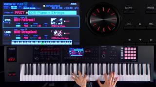 Roland FA-06/FA-07/FA-08 Music Workstation walk-through 2: Layer/Split Examples