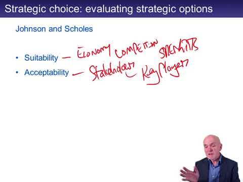 Strategic choice - ACCA Strategic Business Leader (SBL)