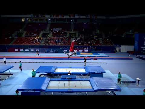 VOGEL Fabian (GER) M - 2022 Trampoline Worlds, Sofia (BUL) - Q Trampoline Exercise 1