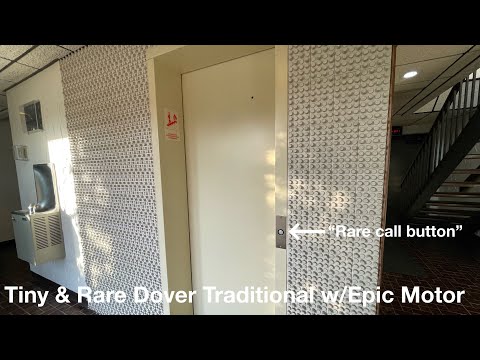 (EPIC MOTOR) Tiny & Rare Dover Hydraulic Elevator @ Berger Medical Building in Milwaukee, WI