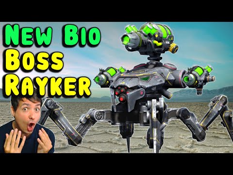 New Buffed BANE & TOXIN - BOSS RAYKER! War Robots Test Server Gameplay WR